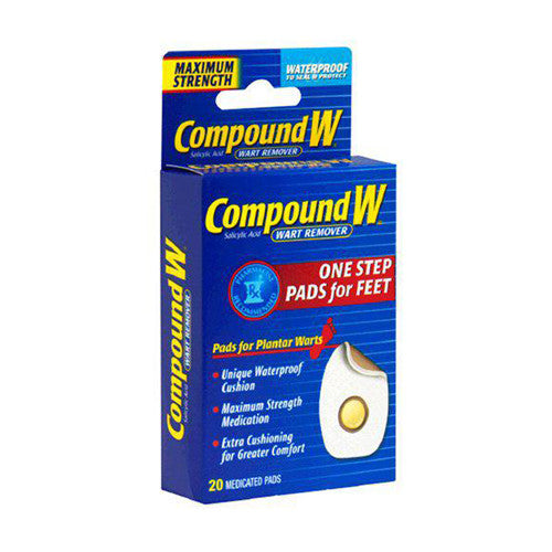Compound W 1-Step Plantar Wart Remover Pads - 20 Each